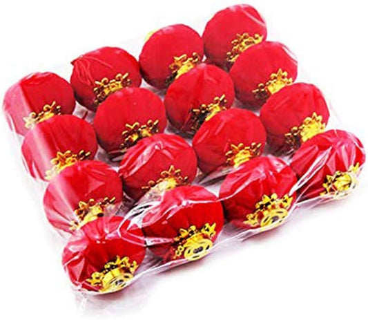 21367 Red Lantern 16 Pcs Lucky Hanging Lanterns Decoration New Year Wedding Party Hang Mini Lantern Home Decoration for Chinese Spring Festival and Celebration