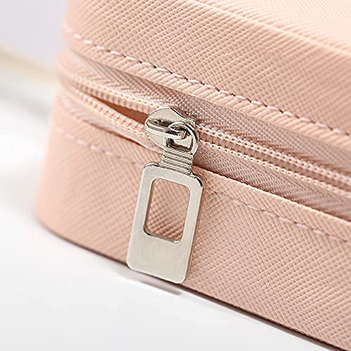 1824 Travel Jewelry Case, Small Jewelry Box Portable Jewelry Travel Organizer Display Storage Case for Rings Earring Necklace Bracelet, Gift for Women {Multicolor}