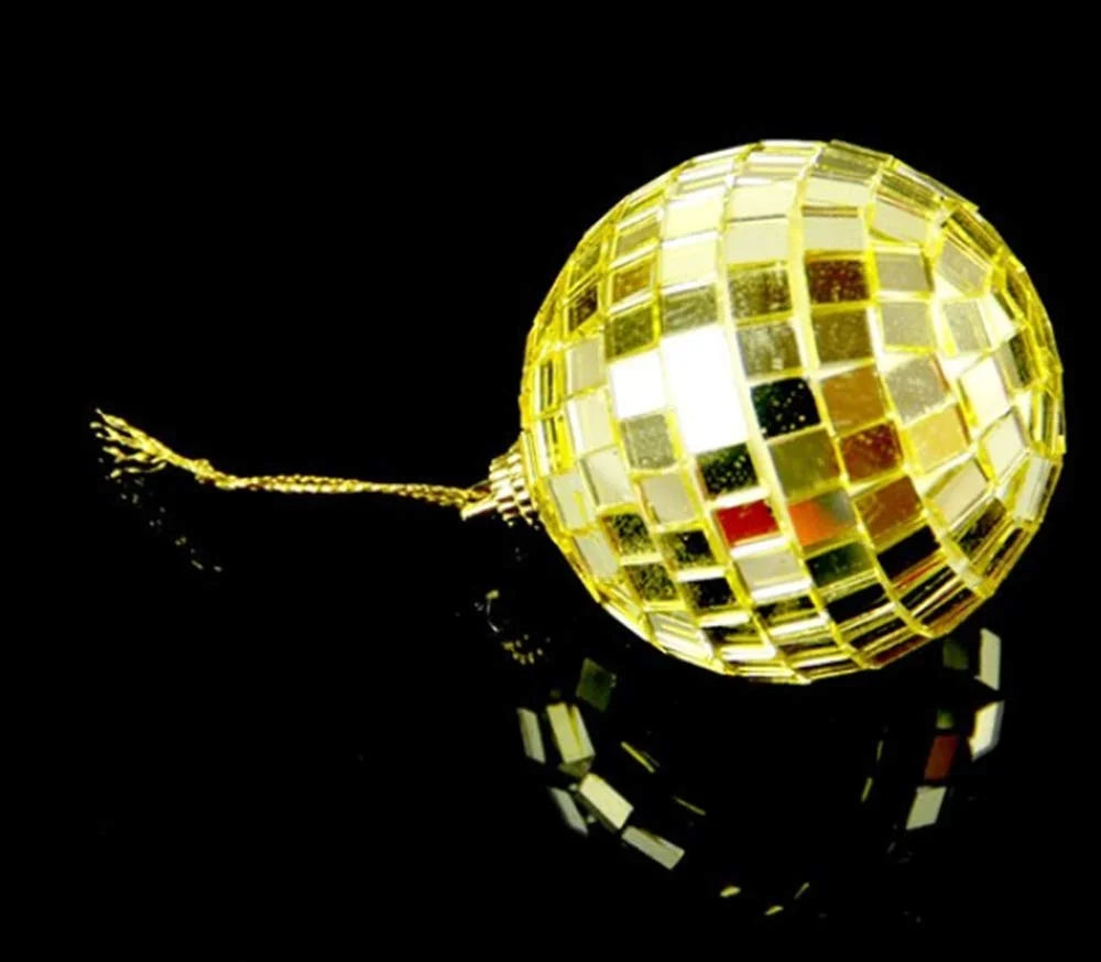 7097 Mirror Disco Hanging Ball Decoration 12 balls