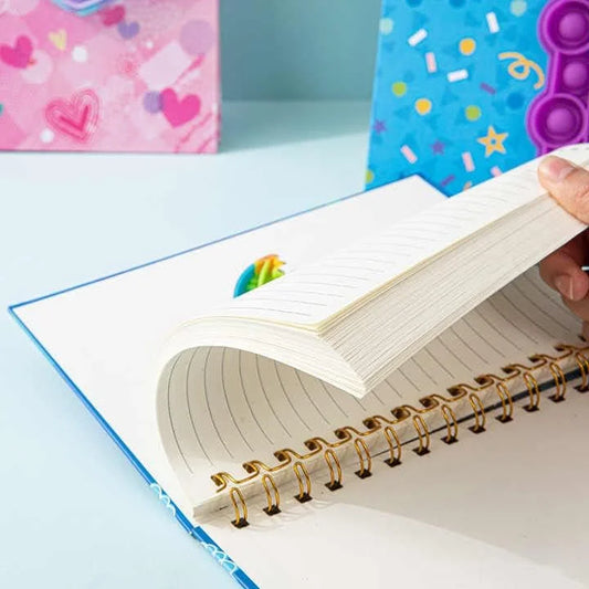 05551 Pop it game spiral diary notebook