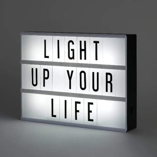 21080 Chronos Cinematic Light Box -USB or Battery Operated - Black (Black, A4)