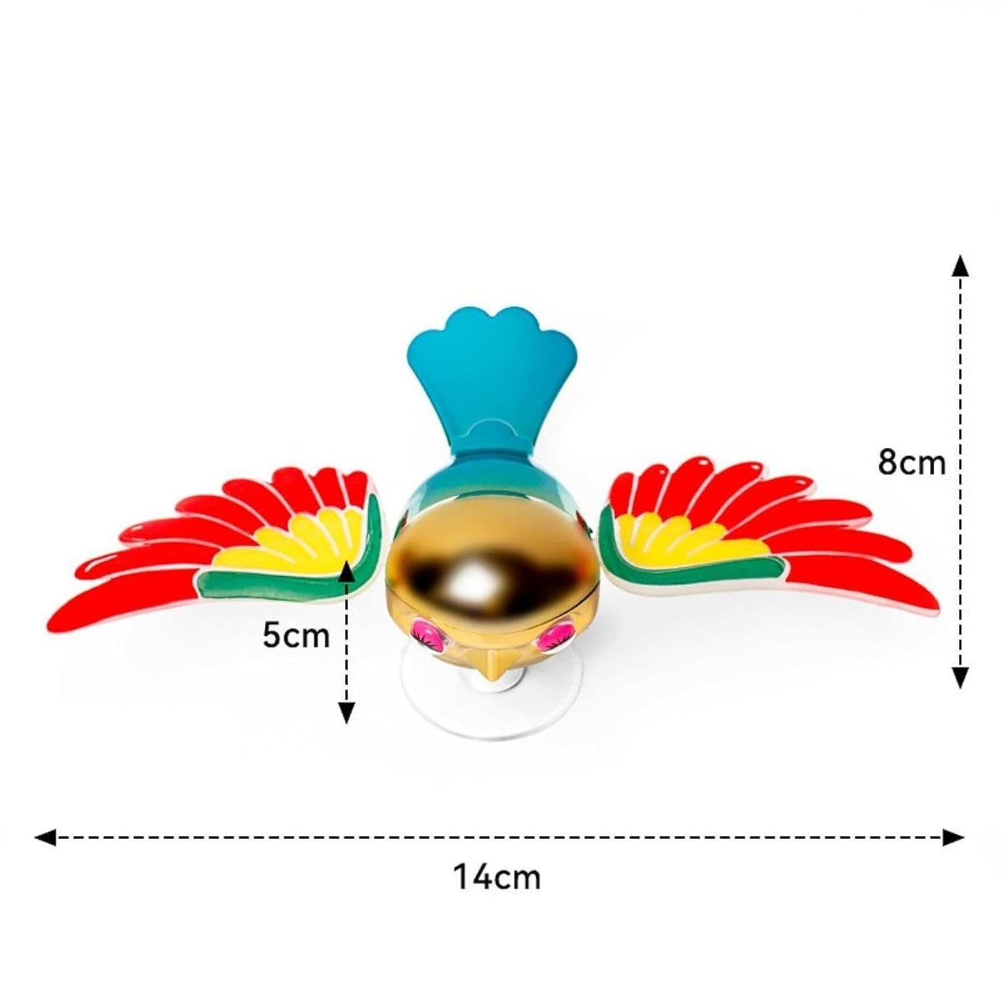 11324 Flying Bird Car & Bike Decoration with Flapping Wings {Multicolor}