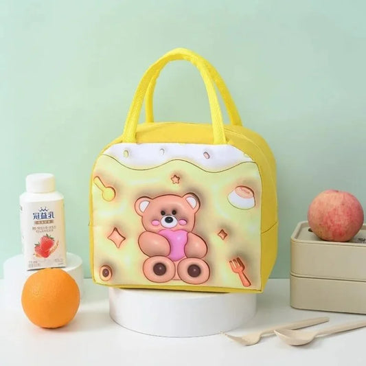 GBT-51077 3D Hot & cold leak proof lunch bags Insulated Tiffin Lunch Bags