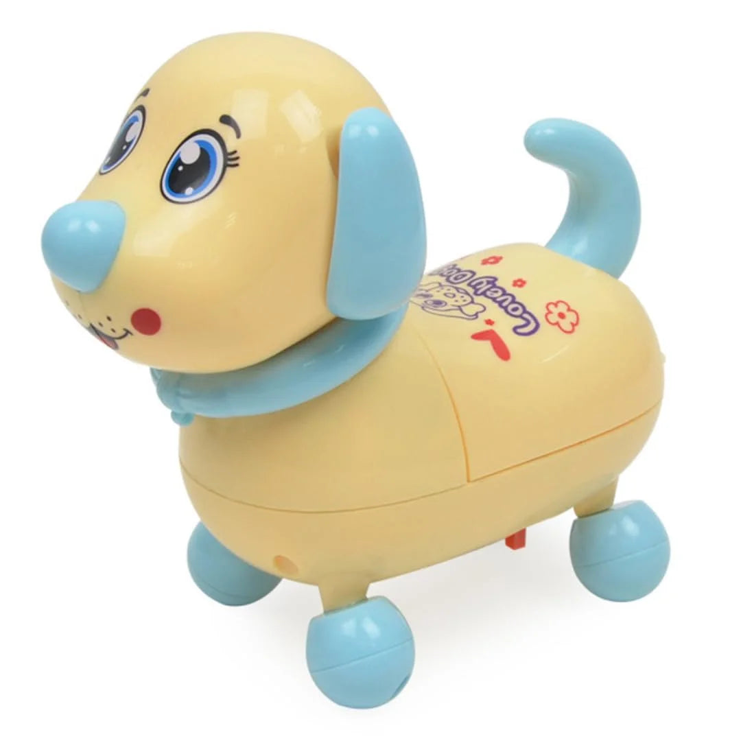 10116 Cute Pet Toy Dog Musical Walking With Strap To Walk Along With Puppy Cartoon Dog