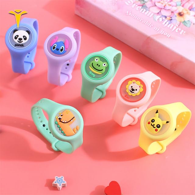20846 Mosquito Repellent Watch for Kids – Reusable Wristband with Cute Cartoon Designs {Random Design}