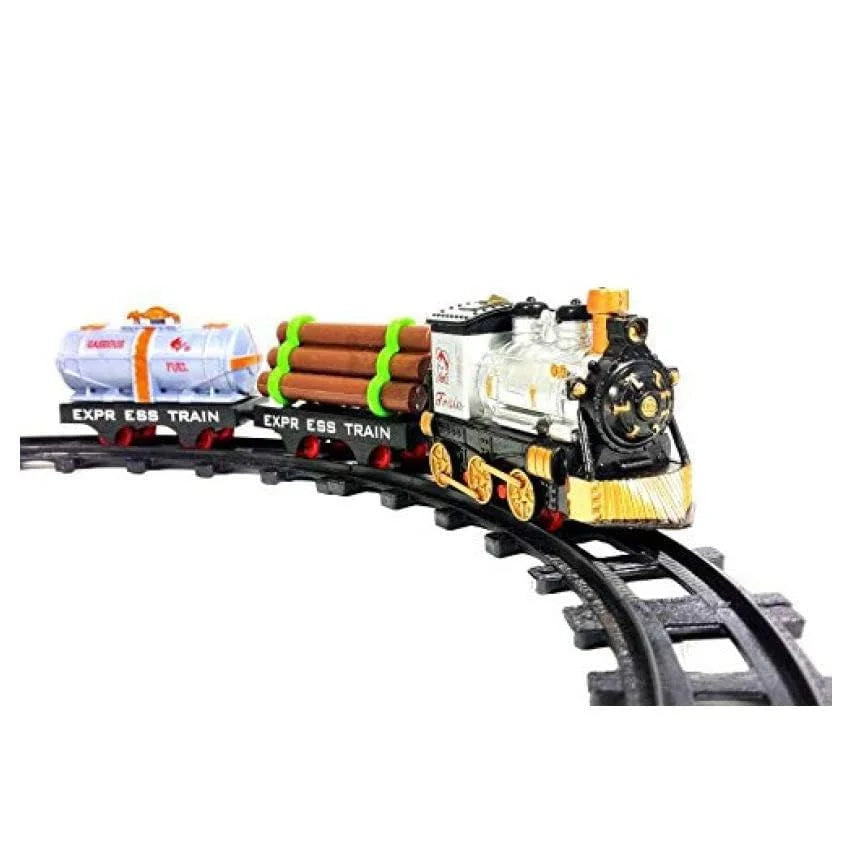 233A-2 Toy Train Set Battery Operated, Sound, And Lights