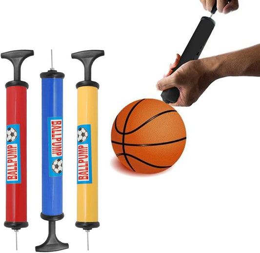 NI-177338 1 Pack Heavy-Duty Manual Ball Pump – Portable Sports Inflator for Soccer, Football, Basketball & Volleyball with Built-in Needle | Ideal for Home, Gym & Outdoor Use