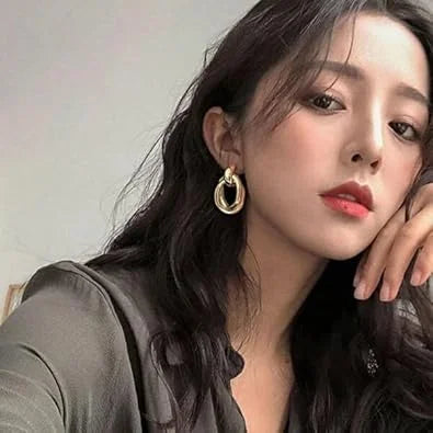 10413 {12 Pair} Womens Jewellery Gold Plated Knot Clip-On Earrings