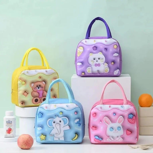 GBT-51077 3D Hot & cold leak proof lunch bags Insulated Tiffin Lunch Bags