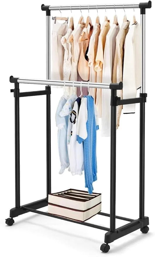 6065 Double Pole Telescopic Cloth Rack