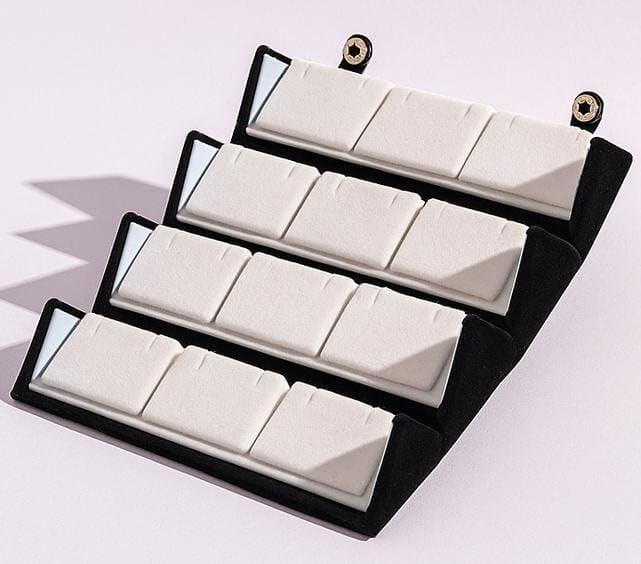 20896 12 Pair Earring Organizer Box | Jewelry Storage Folder for Earrings, Studs & Small Jewelry | Foldable Travel Jewelry Case