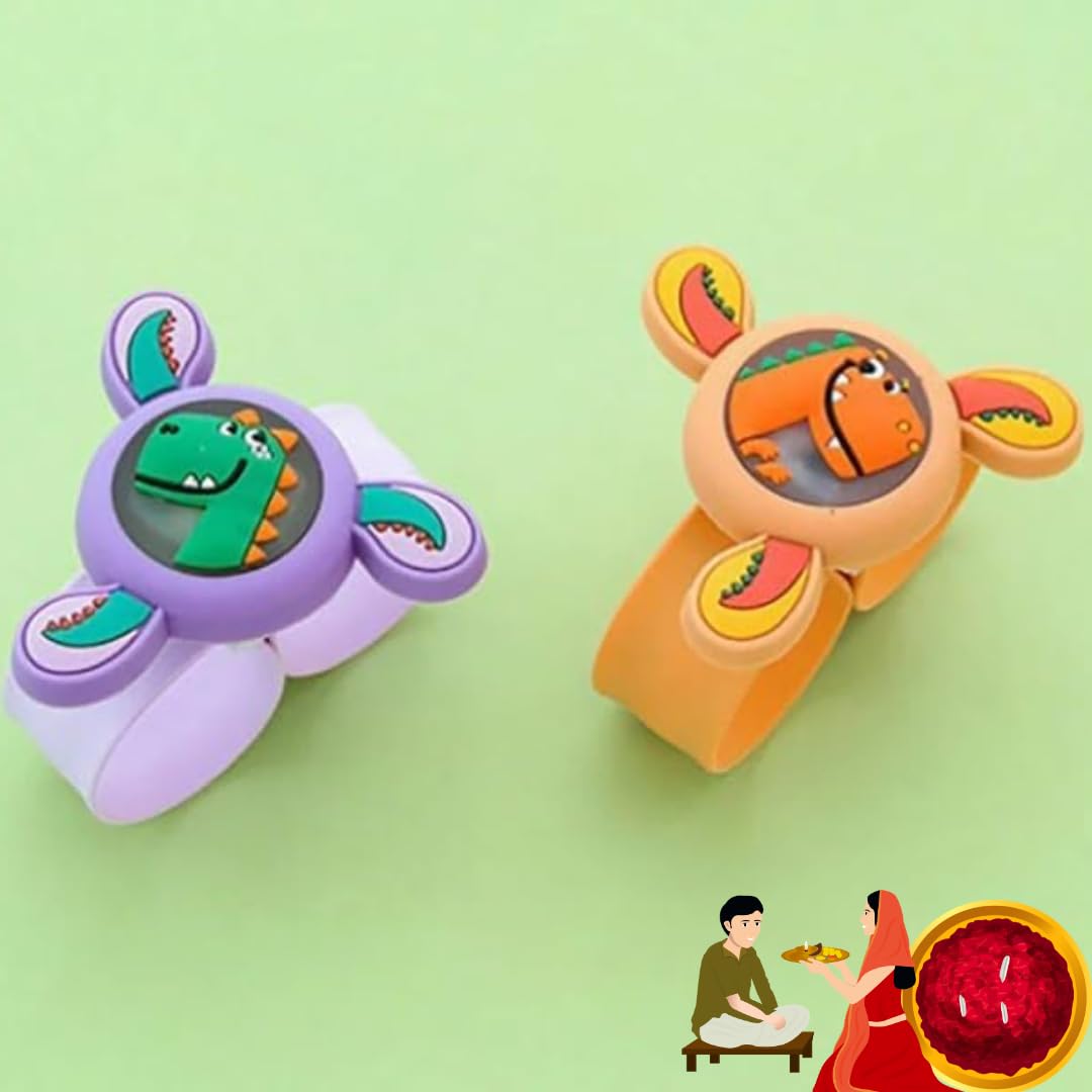 R002 Fidget Spinner Wrist Band for Kids with LED Light Up Silicone Strap