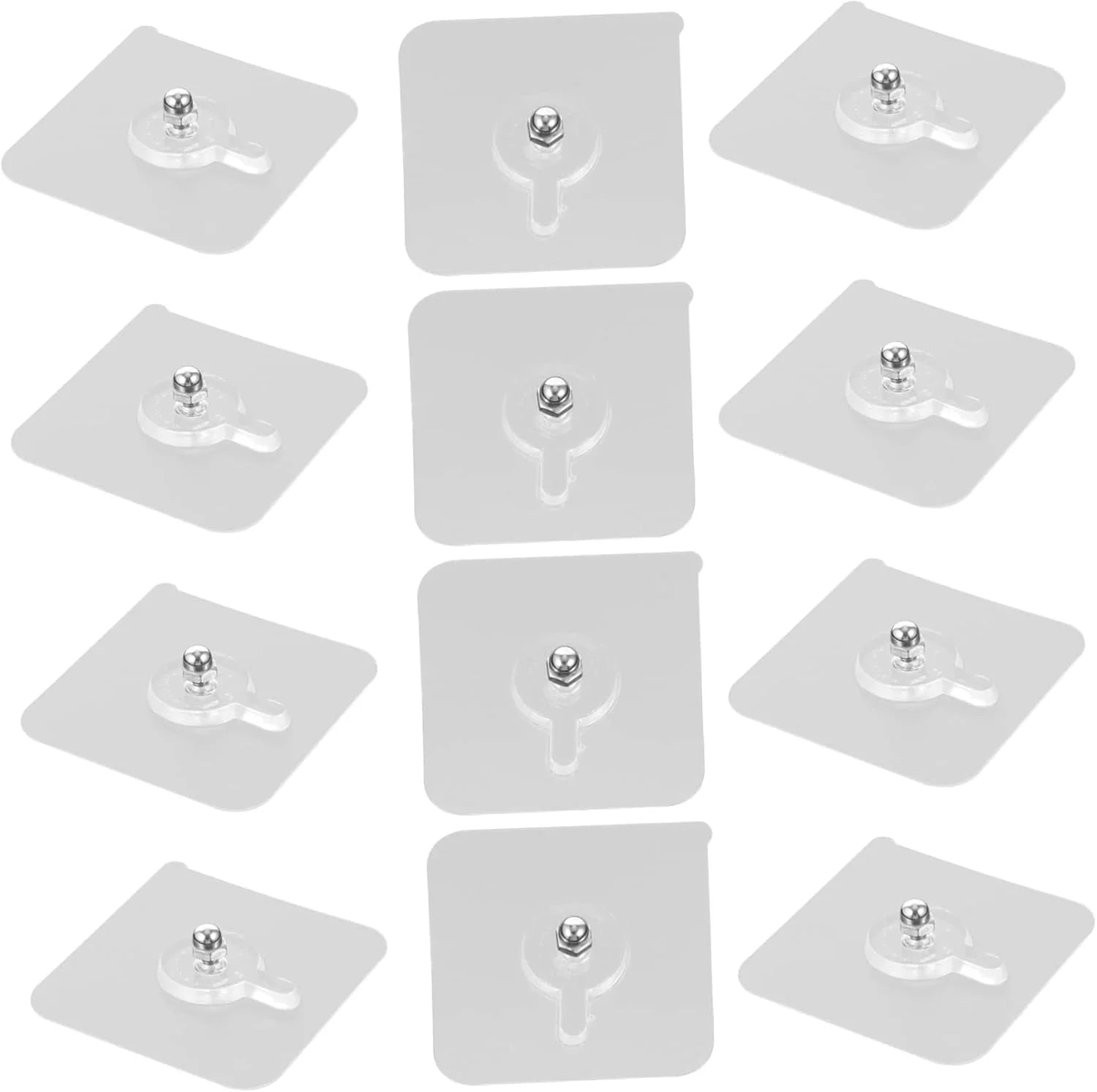 10383 Drywall Anchor Kit 12pcs Invisible Hooks Adhesive Stickers Picture Hangers for Easy Wall Installation