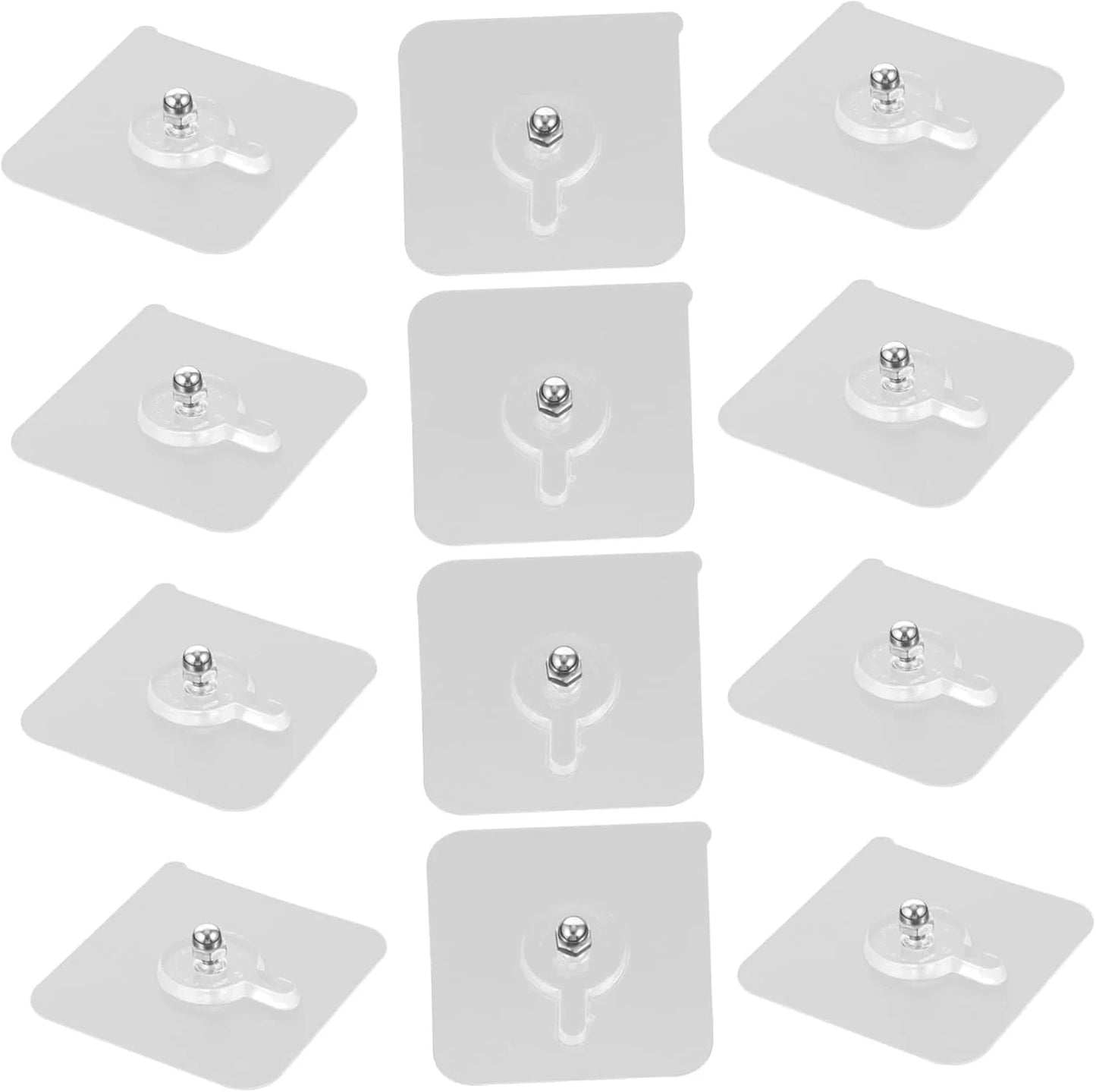 10383 Drywall Anchor Kit 12pcs Invisible Hooks Adhesive Stickers Picture Hangers for Easy Wall Installation