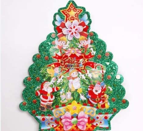 10046 Christmas Decoration Wall Stickers Random