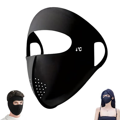 Full Face Cover Folded Women Face Mask for Outdoor Sports Climbing Traveling, UPF50+ Sun Protection Mask for Men Women