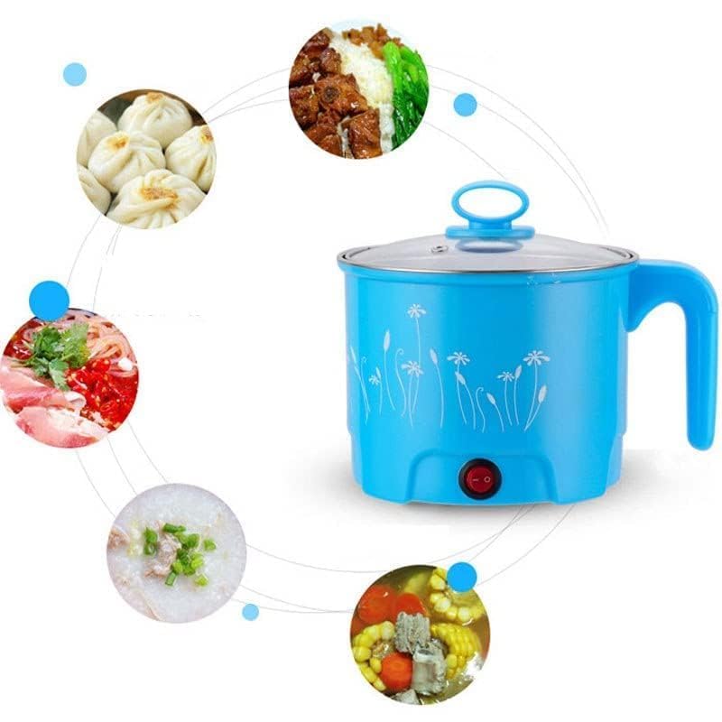 20544 Electric Mini Cooking Pot with Glass Lid & Handle, Multi-Purpose Portable Electric Kettle for Boiling Noodles Soup Milk Tea Eggs, Compact Travel Hot Pot for Home Hostel Office Use