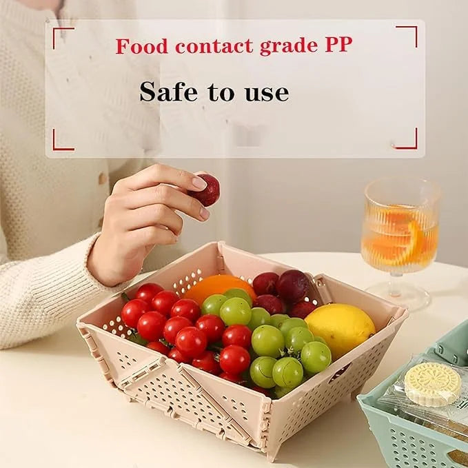 6091 Plastic Foldable Storage Basket