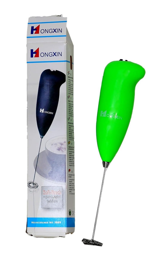 MS-3089 HONGXIZ Electric Wireless Portable Handheld Foam Maker Hand Blender Milk Wand Mixer Frother for Coffee, Juice, Cafe Latte, Espresso, Cappuccino, Lassi