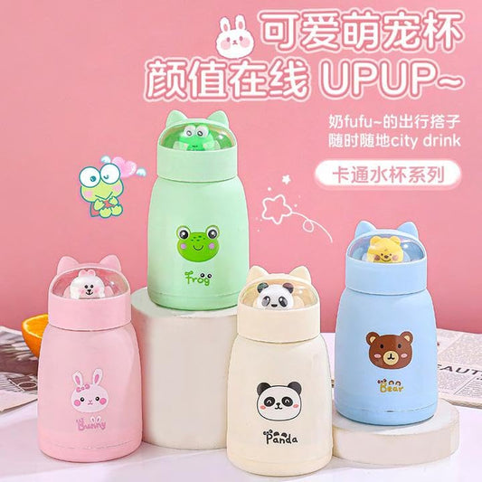 20952   500ml Reusable Glass Water Bottle | Double Wall Leakproof | Hot & Cold Drinks | Travel & Office Use |(Multicolor)