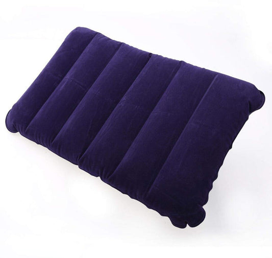 20532 Travel Pillow for Train Sleeping Air Inflammable Velvet Neck Air Pillow for Soft Comfort Camping Tourist Pillow Ultralight Portable Backpacking Family Tour