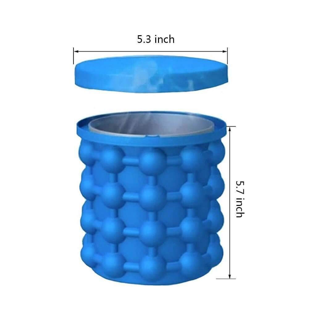10404 Silicone Ice Cube Maker | The Innovation Space Saving Ice Cube Maker | Bucket Revolutionary Space Saving Ice-Ball Makers for Home