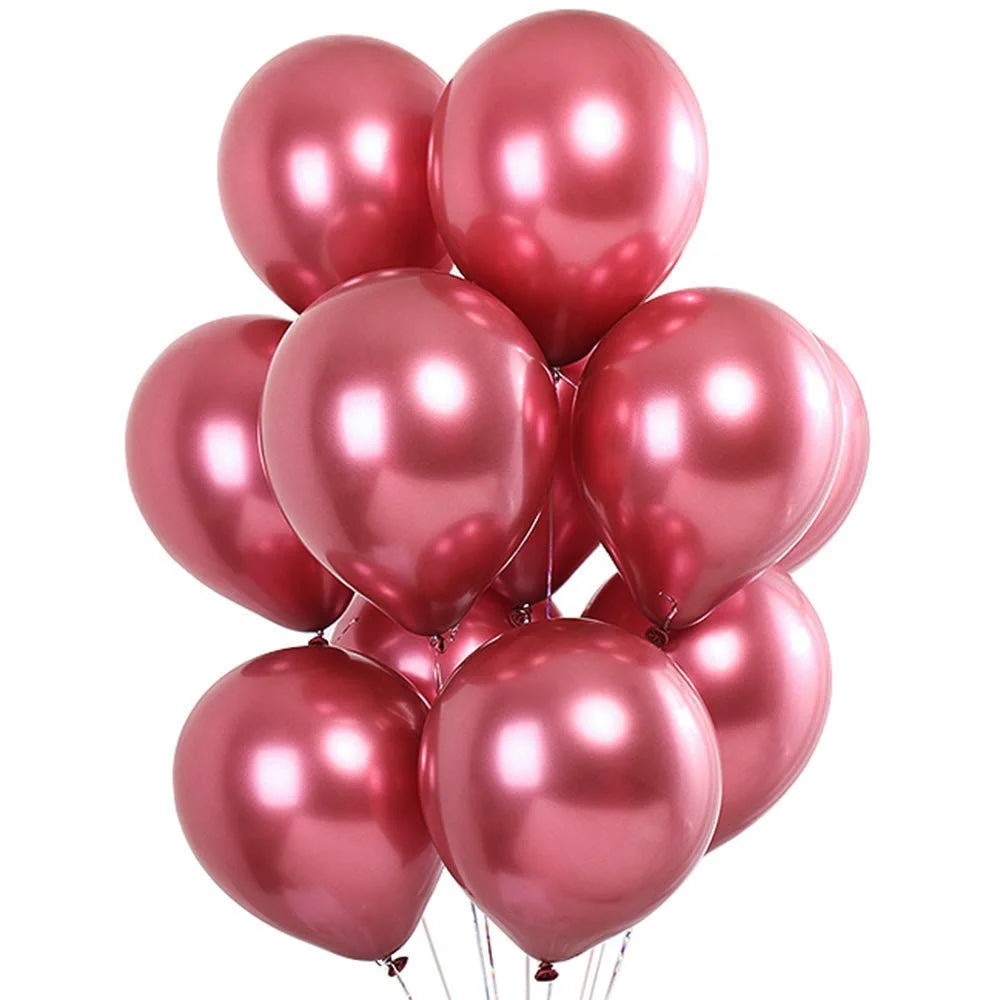 2088 (50Pcs) Pink Chrome Balloons