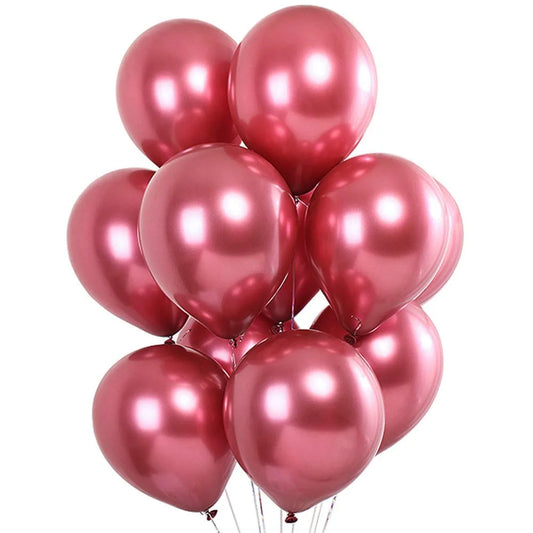 2088 (50Pcs) Pink Chrome Balloons
