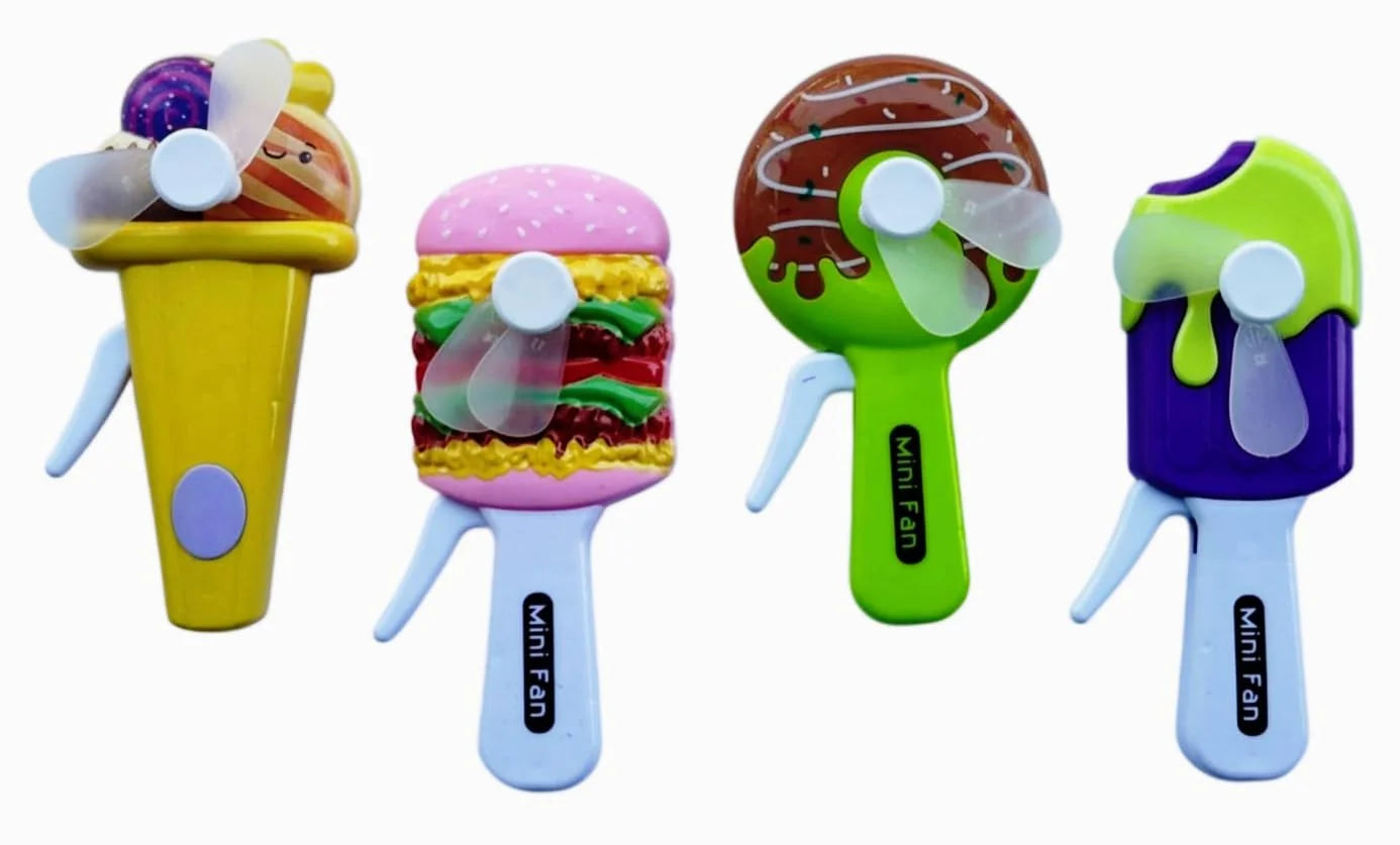 11183 Hand PressFan for Kids, Small PocketFan for Outdoor,Safe Mini ManualFan, Portable SummerFan Toy For Kids
