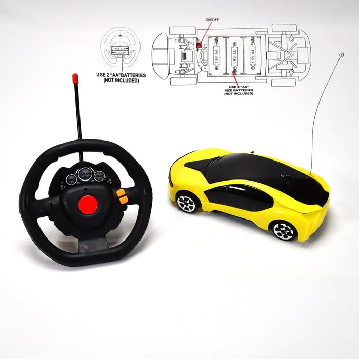 ITW 230-5 Super Racer Steering Remote Control Car For Kids (Multicolor)