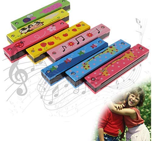 10376 Harmonica for Kids – Random Colorful Cartoon Design Musical Toy, Safe & Non-Toxic, Best Gift for Boys & Girls