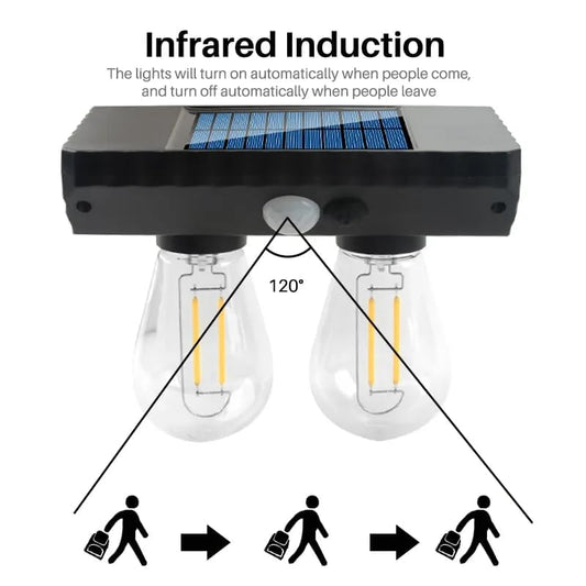 YT-819 {2W} Solar Step Outdoor Waterproof, Deck Lights, Fence Stair Lights, Solar Wall Lamp, Garden Lights, Pathway Lights, Warm White, Auto On/Off