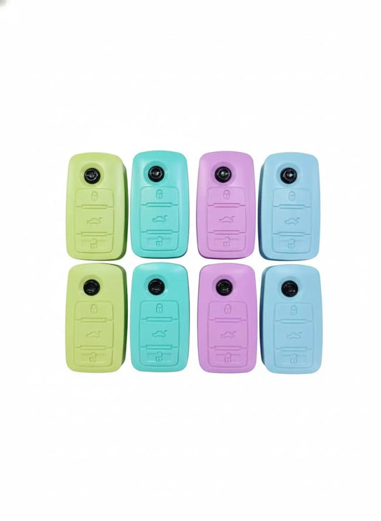 WX-99718 Car Key Shaped Pencil Erasers – Remote Car Key Fob Design – Fun Stationery for Kids