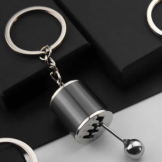 21191 Osilly Gearbox Keychain, Six Speed Manual Transmission Stick Shift Keyring, Auto Part Creative Fidget Toy
