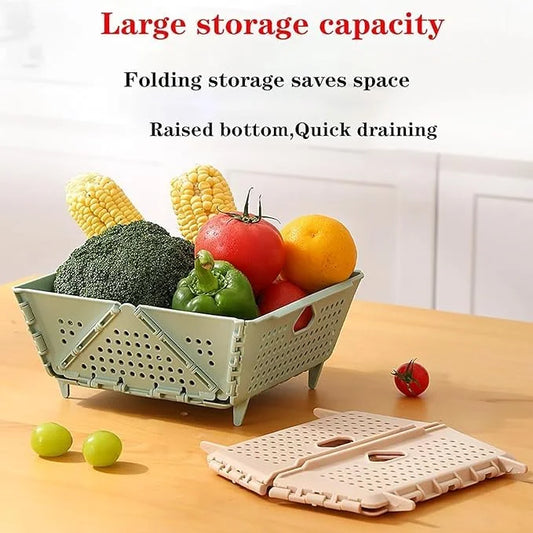 6091 Plastic Foldable Storage Basket