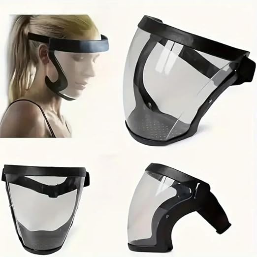 20301 Face Shield Helmet Visor Industrial Safety Coverage Full Face Protector Multipurpose Eye UV-Protective Clear Visibility for Unisex