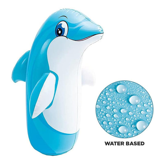 44670  Bop Bag Hit me Dolphin Toys for Kids Punching Bag for Kids hit me Toys size-97*61cm