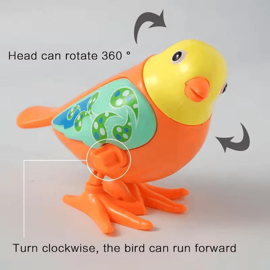 A780-23 Colorful Funny Key Operated Wind up Jumping Bird Toy