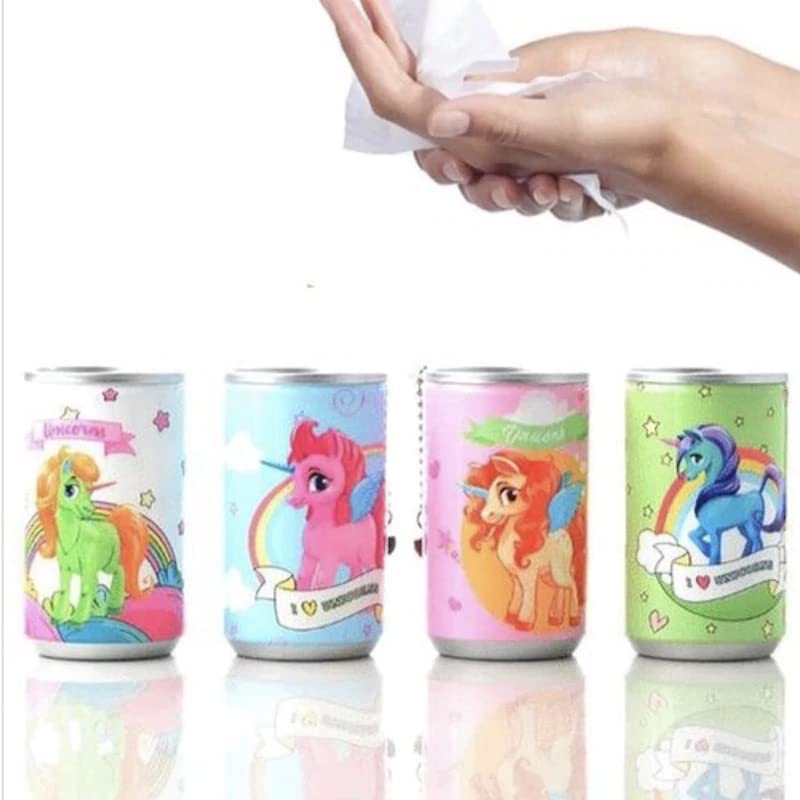 20918 Unicorn Wet Wipes Cane || Camera Toy with Bell, Plastic Multicolor Design || Intelligence Book Sound Book for Children