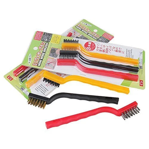 8005 kitchen tools Mini Plastic Gas Cleaning Tool Kit Wire Brush Set of 3