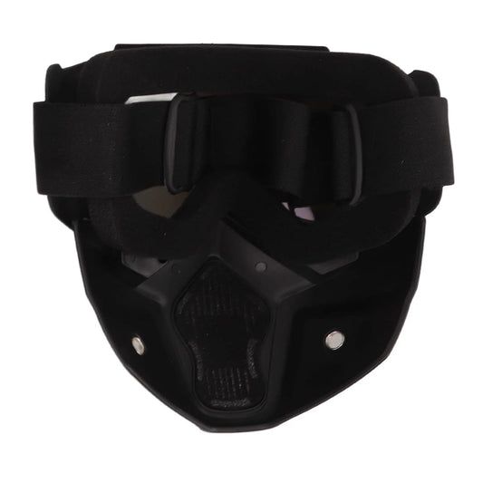 2879 Bike Mask Anti Scratch UV Protective Face & Eyewear Windproof Dirt Shield With Soft Foam Padded Detachable Mouth Filter For cycling Bike Off Road Racing Ride Unisex