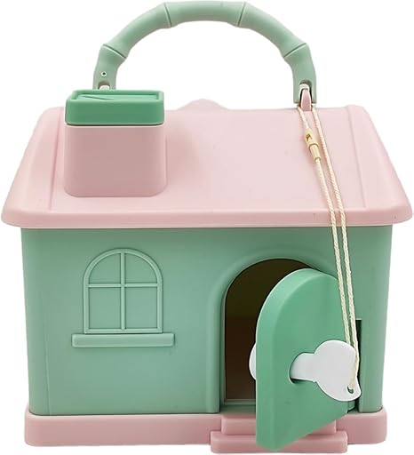 S-268  Hut Shape Password Lock Piggy Bank for Kids, Cute Coin Bank Large Piggy Banks | Money Banks Birthday for Boys Girls, Adult Coin Saving Boxes Home Decoration