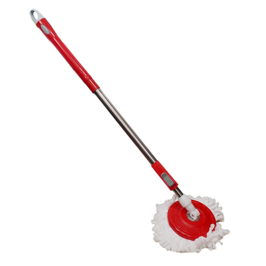 20855 Home Cleaning Stainless Steel 360° Rotating Pole - Microfiber Mop with Adjustable Rod Stick {Random Color}