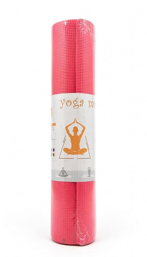 21055 Yoga Mat with Carry Strap | Non-Slip Exercise Mat for Home & Gym | Eco-Friendly, Lightweight & Durable Workout Mat | Ideal for Yoga, Pilates, Fitness | Ideal for Men & Women (Multicolour)