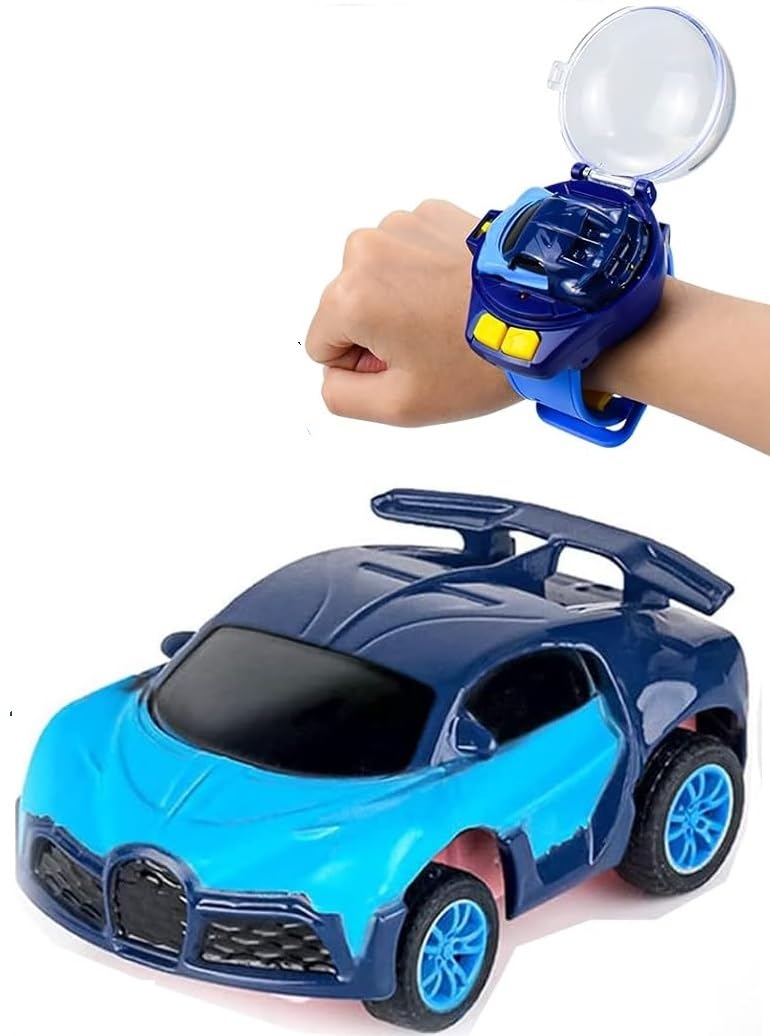 350-F10 Mini Remote Control Watch Car Cartoon Watch Car Toy Bugatti Model