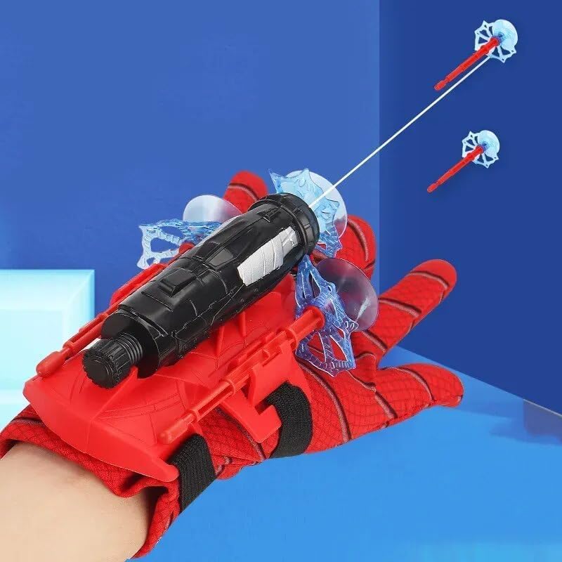 20332 Spider Web Shooters Toy for Kids, Spiderman Hand Gloves Hero Launcher Wrist Toy Set,Cosplay Launcher Bracers Accessories