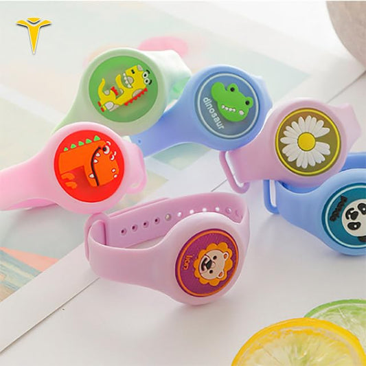 20846 Mosquito Repellent Watch for Kids – Reusable Wristband with Cute Cartoon Designs {Random Design}