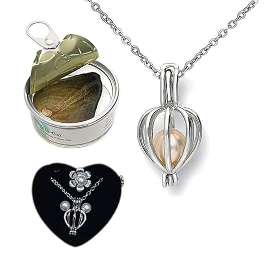 20828 Wish Pearl Necklace Gift Set | Best Gift for Valentine | Love Pearl | DIY Necklace Kit | Gift For Girls/Women