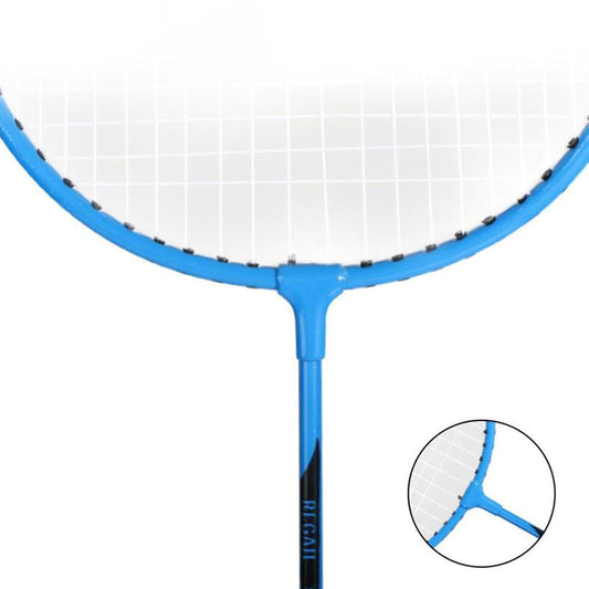 20697  2Pcs Badminton Rackets Set Badminton Shuttlecock for Games Beginners Outdoor Blue Sporting Goods| Tennis & Racquet Sports
