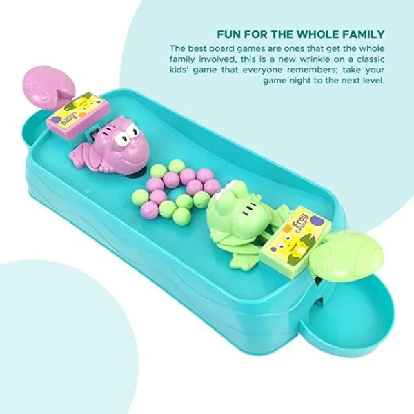 10502 Hungry Frog Eating Beans Game Indoor Interactive Family Board Game with Balls – 2 Player